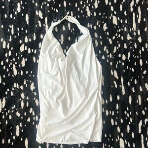 White revolve super down dress